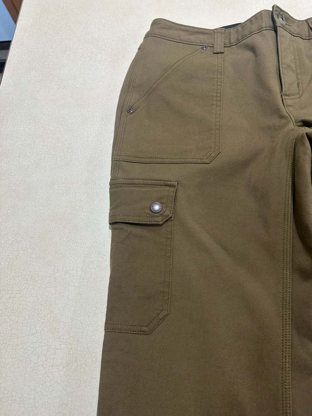 Duluth Flex Fire Hose Cargo Pants Womens 6x29 (27x29) Brown Relaxed Work - Picture 10 of 10